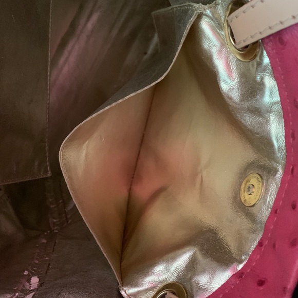 Michael Kors Pink Ostrich Tote - Picture 6 of 6